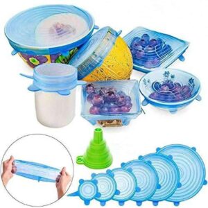 6Pcs/Set Perfect Seal Silicone Super Stretch Lids