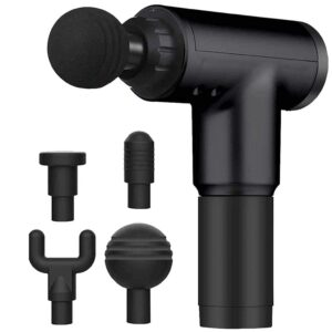 Bolt Cordless Battery Powered Deep Tissue Massage Gun With 4 Attachments, 6 Intensity Levels And Long Battery Life, Full Body Massager Machine For Pain Relief, Multicolor