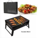 Outdoor Barbecue Grills Portable Folding Charcoal Grill For Picnic Black Steel Collapsible Barbecue Oven Household BBQ Grill
