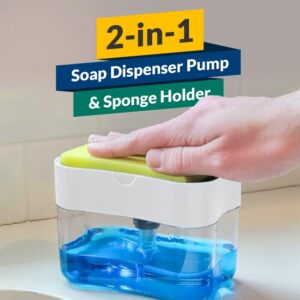 Soap Pump Dispenser 2 In 1 Sponge And Holder