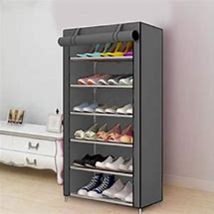 6  Layer Foldable Shoe Rack,  Cabinet Shoe Wardrobe (Colors May Vary)