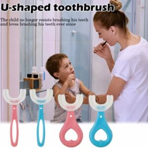 Baby Toothbrush Children 360 Degree Ushaped Child Toothbrush Teethers Soft Silicone Baby Brush Kids Teeth