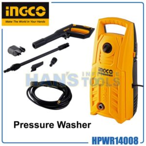 INGCO High Pressure Washer (1400 W) for Car and House Washing Power Tool