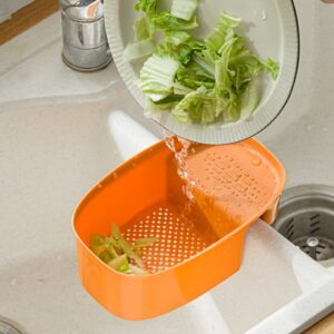 Food Waste Strainer Hanging Basket, Kitchen Accessories, Filter Basket (Colour May Vary)
